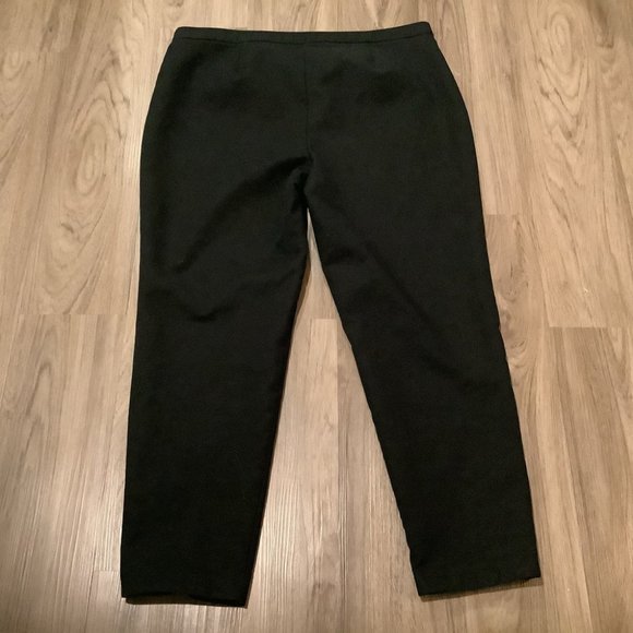 Vince Camuto Black Ponte Split Hem Cropped Pant Size Large - Picture 3 of 14